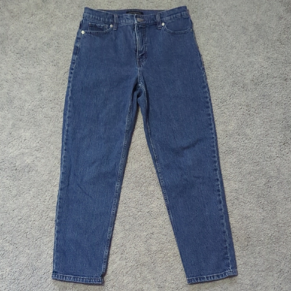 Banana Republic High Rise Straight Fit Dark Blue Jeans - Picture 1 of 6